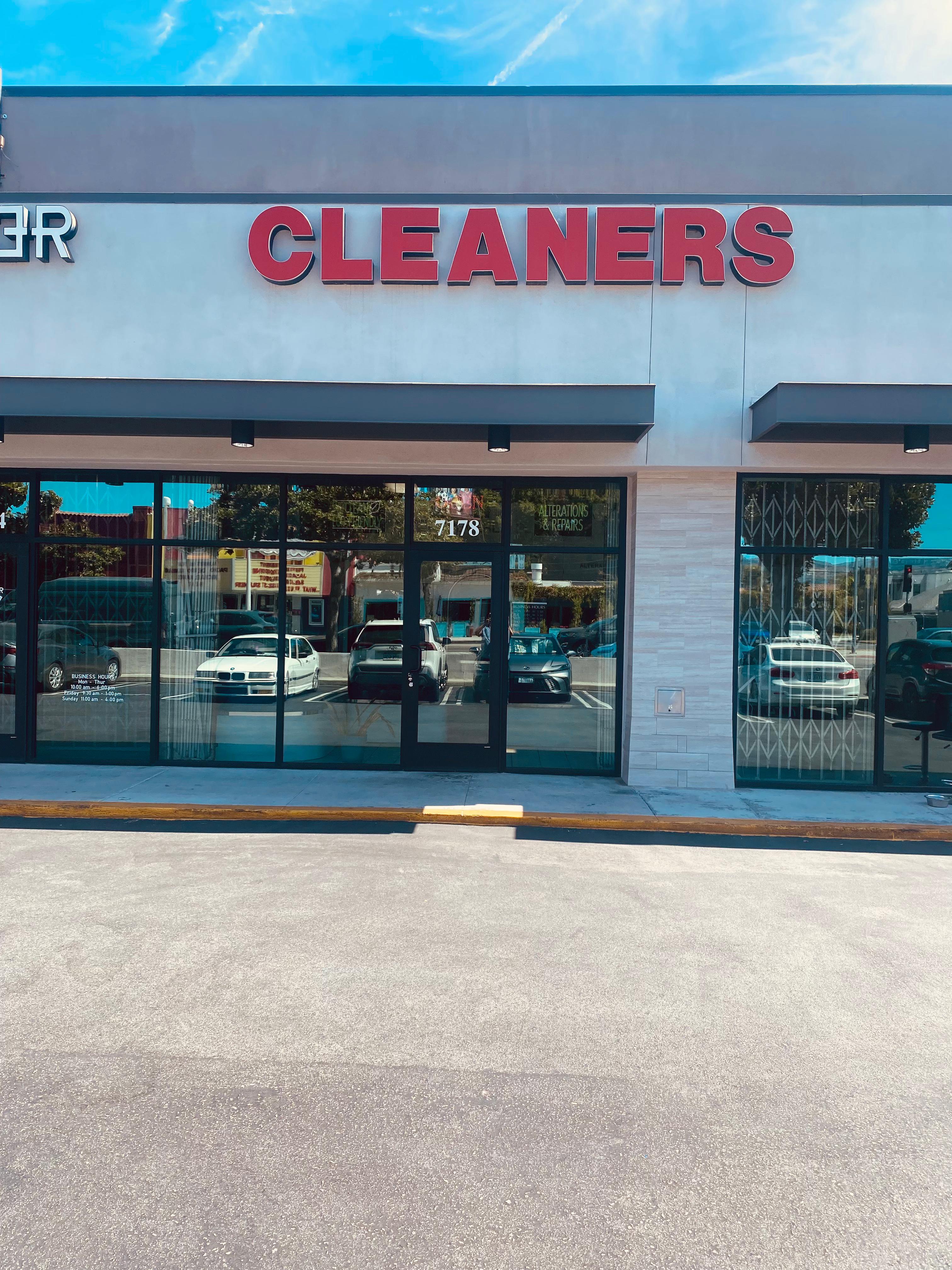 Beverly Place Cleaners storefront at 7178 Beverly Blvd, Los Angeles — where your Temecula Valley pickup is cleaned